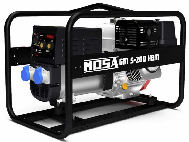 Soldadora con motor de gasolina Mosa GM 5-200 HBM - Soldadora de electrodo a corriente continua 200A