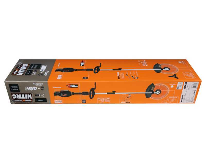 Worx NITRO WG186E - Desbrozadora multifunci&oacute;n de bater&iacute;a - 40V - 4Ah