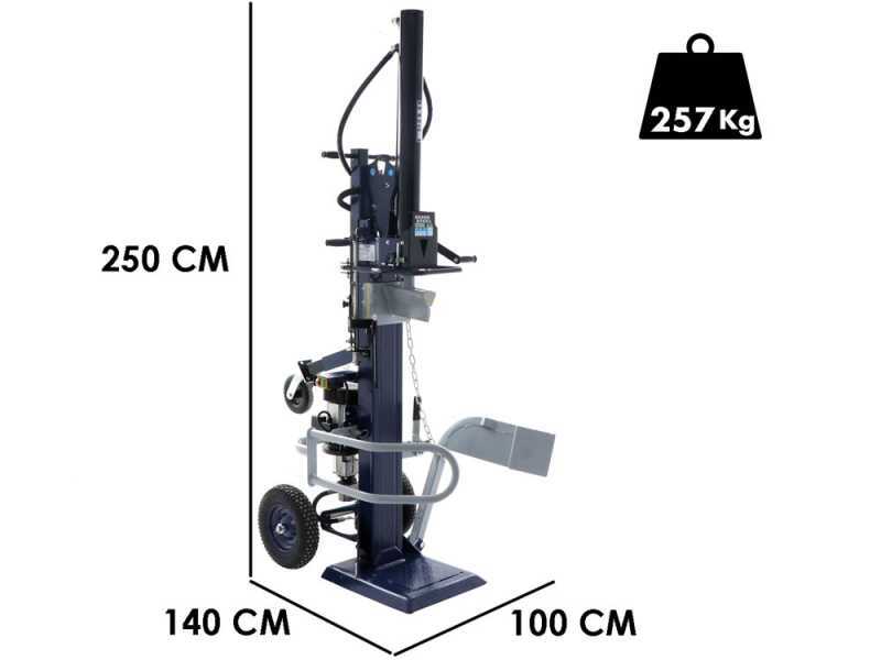 BullMach BM-LS-E 18 V - Astilladora de le&ntilde;a el&eacute;ctrica - Vertical - 230V