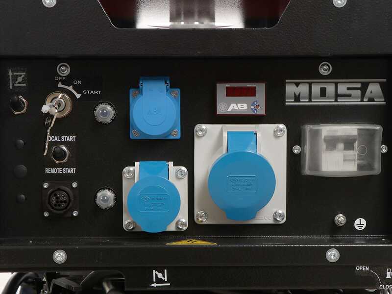 MOSA GE S-7000 BBM AVR EAS - Generador de corriente a gasolina con AVR y arranque el&eacute;ctrico 6.5 kW - Continua 5.4 kW Monof&aacute;sica - Motor B&amp;S XR2100