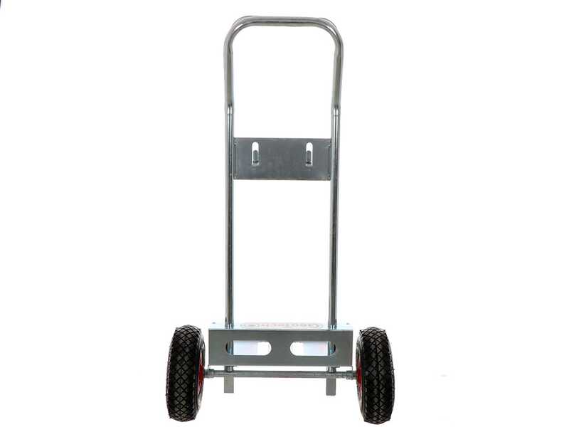Juego completo: carretilla de mano portabater&iacute;as GeoTech + bater&iacute;a 100 Ah + cargador Telwin Touring 18