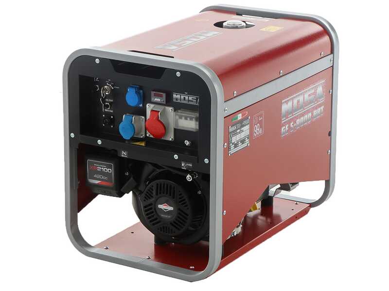 MOSA GE S-8000 BBT AVR EAS - Generador de corrienta a gasolina con arranque el&eacute;ctrico 6.4 kW - Continua 5.6 kW Trif&aacute;sica - Motor B&amp;S XR2100