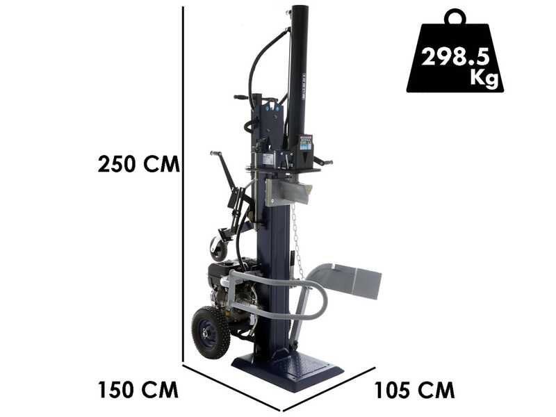 BullMach BM-LS-BS 22 V - Astilladora de le&ntilde;a de gasolina - Vertical - B&amp;S XR1450