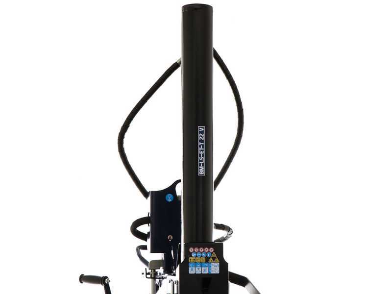 BullMach BM-LS-ET-T 22 V - Astilladora de le&ntilde;a h&iacute;brida- Vertical - El&eacute;ctrica y a tractor