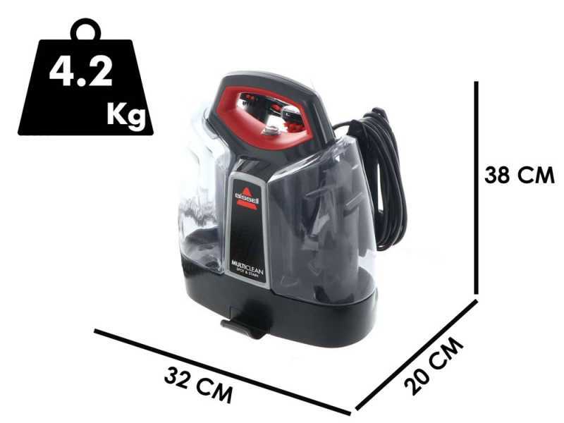Limpiador para alfombras BISSELL MultiClean Spot&amp;Stain - 330 W - escaleras, tapicer&iacute;a, coches y alfombras