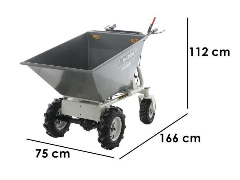 Carretilla el&eacute;ctrica de bater&iacute;a BlackStone BS-CAR 500 E-D - Bater&iacute;a de 48 V/25 Ah