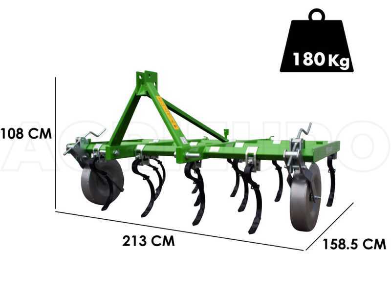 Cultivador de muelles Bomet Dorado - 14 dientes - Anchura de trabajo 210 cm