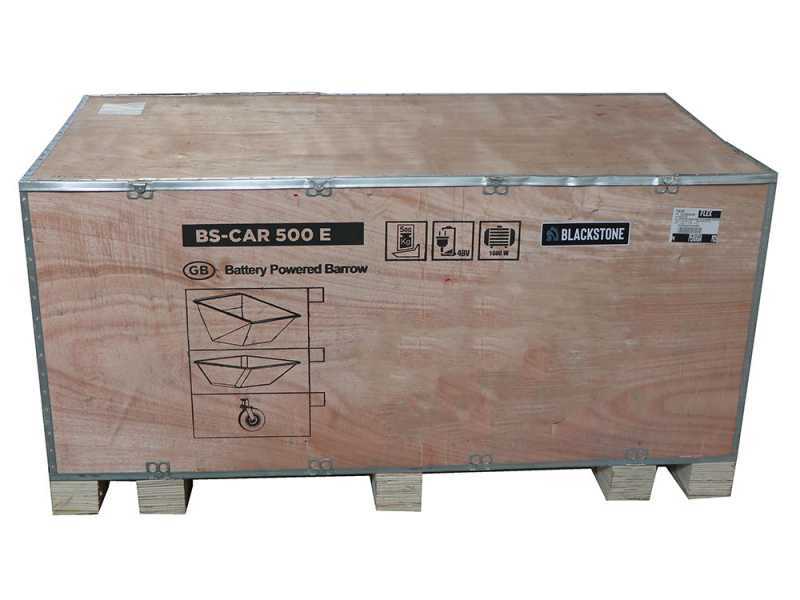 Carretilla el&eacute;ctrica de bater&iacute;a BlackStone BS-CAR 500 E-F - Bater&iacute;a de 48 V/25 Ah