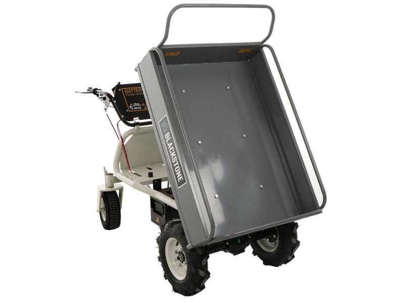 Carretilla el&eacute;ctrica de bater&iacute;a BlackStone BS-CAR 500 E-F - Bater&iacute;a de 48 V/25 Ah