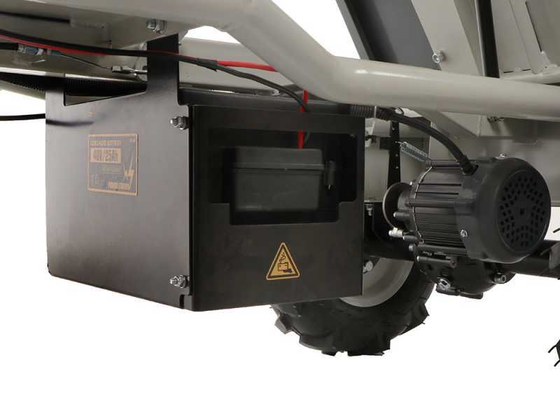 Carretilla el&eacute;ctrica de bater&iacute;a BlackStone BS-CAR 500 E-F - Bater&iacute;a de 48 V/25 Ah
