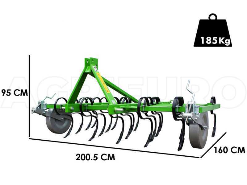 Vibrocultivador Bomet Carina S -Tines - 18 dientes - Anchura de trabajo 180 cm