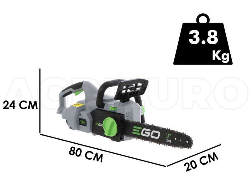 EGO CS1400E - Motosierra de bater&iacute;a 56V - Espada de 35cm - BATER&Iacute;A Y CARGADOR NO EST&Aacute;N INCLUIDOS