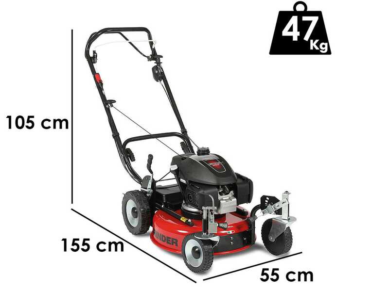 Cortac&eacute;sped mulching autopropulsado Marina Systems GRINDER ZERO SH - Corte 52 cm - motor Honda GCVx 200 - doble cuchilla mulching