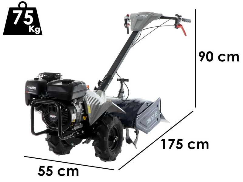 BullMach GEO 50 BS - Motocultor de gasolina - Brigs&amp;Stratton CR950 - 7HP