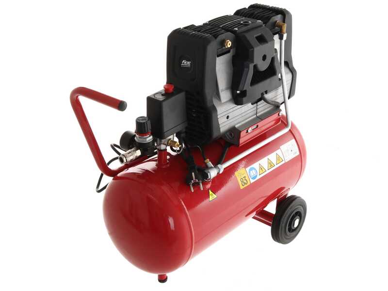 FIAC Super Silent 24 XS258 - Compresor de aire el&eacute;ctrico monof&aacute;sico silencioso, sin aceite - Motor 2 HP - 24 L
