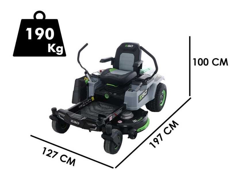 PROMO EGO ZT4201E-L Z6 - Tractor cortac&eacute;sped de bater&iacute;a 56V/40Ah - Giro cero