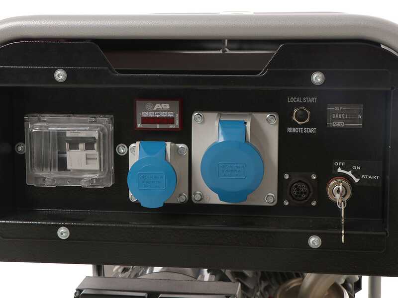 MOSA GE 5000 HBM-L AVR EAS - Generador de corriente a gasolina con AVR 4.4 kW - Continua 3.6 kW Monof&aacute;sica + ATS - Motor Honda iGX270