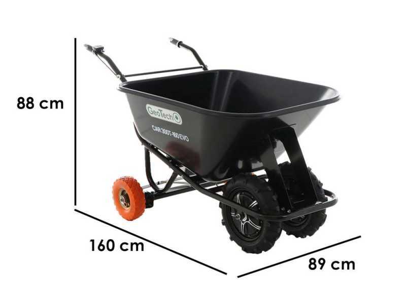 Carretilla el&eacute;ctrica GeoTech CAR 300T-160 EVO - Bater&iacute;a de 40V y 6Ah