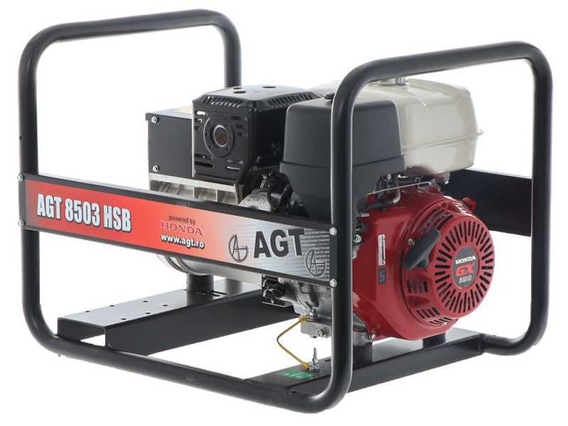 AGT 8503 HSB - Generador de corriente a gasolina 6.4 kW - Continua 6 kW Trif&aacute;sica