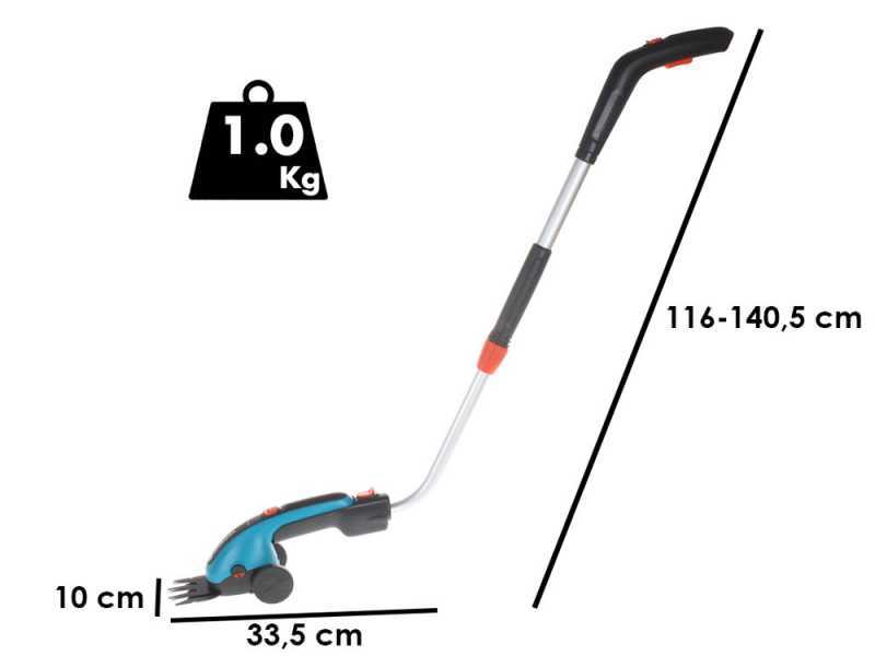 Gardena ComfortCut - Tijeras cortac&eacute;sped de bater&iacute;a con p&eacute;rtiga - 3.6V 3Ah