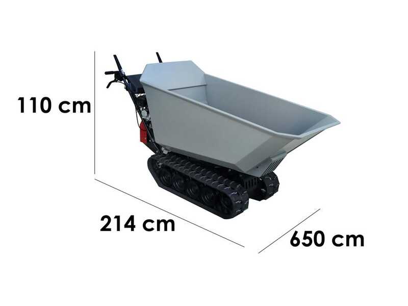 Carretilla con motor de orugas Honda HP 500H IT - Caj&oacute;n dumper - Capacidad 500 kg