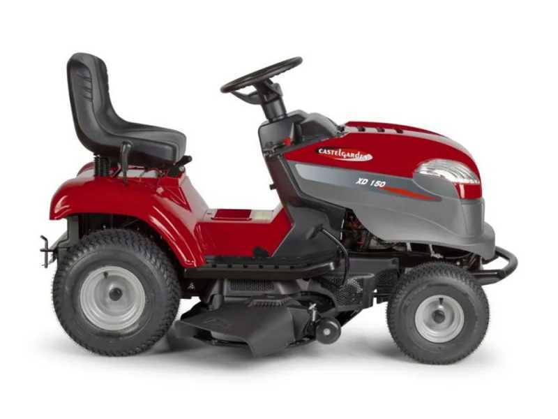 Castelgarden XD 150 - Tractor cortac&eacute;sped con salida lateral y plato de corte de 98 cm