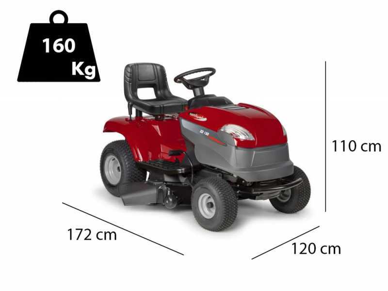 Castelgarden XD 150 - Tractor cortac&eacute;sped con salida lateral y plato de corte de 98 cm