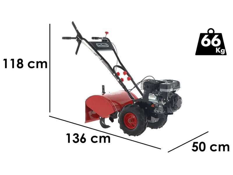 GeoTech MCT500 - Motocultor de gasolina - Rato R210-S - 7HP