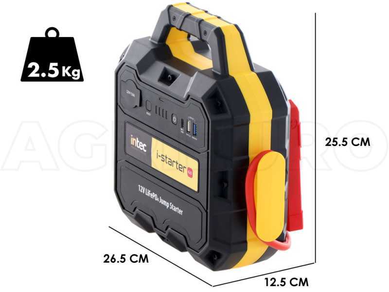 Intec I-STARTER 6.0 - Arrancador  - port&aacute;til - corriente de arranque 1200 A