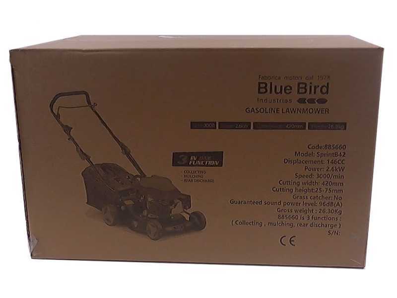 Cortac&eacute;sped de empuje Blue Bird Sprint B42 - 3 en 1 - 146 cc - Cuchilla de 42 cm