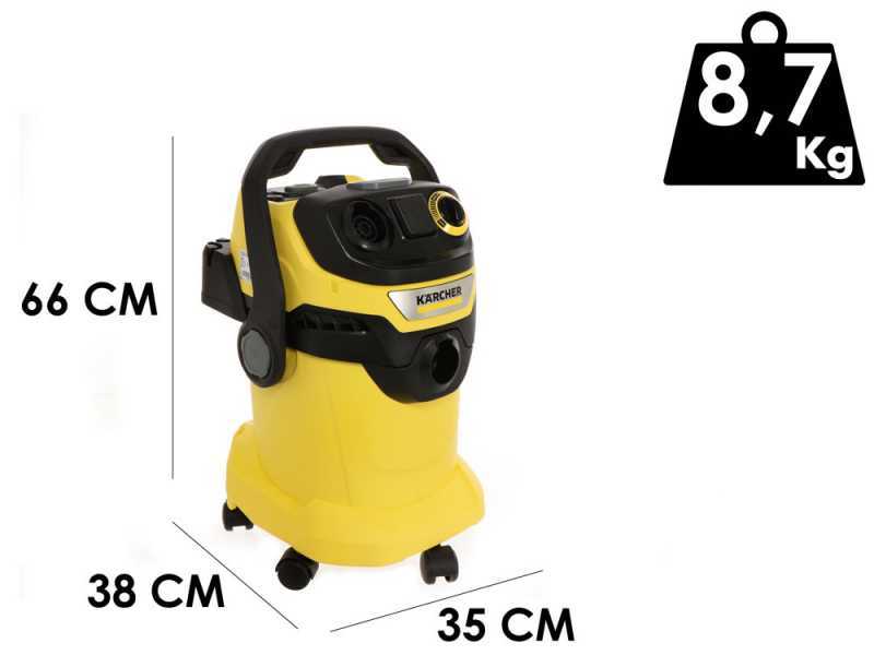 K&auml;rcher WD 5  P V-25/6/22 - Aspirador - Soplador - Dep&oacute;sito 25 l - 1100 W