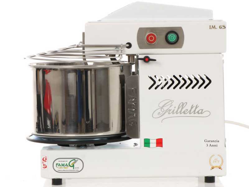 Amasadora de espiral Famag Grilletta IM 6 S 10 velocidades - Alta hidrataci&oacute;n - Cabezal abatible - Pantalla LCD - Capacidad cuba 6 kg - 11 litros