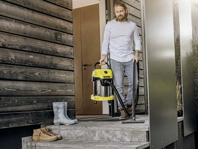 K&auml;rcher WD 3 S V-17/4/20 -Aspirador - Acero inoxidable - 17 l