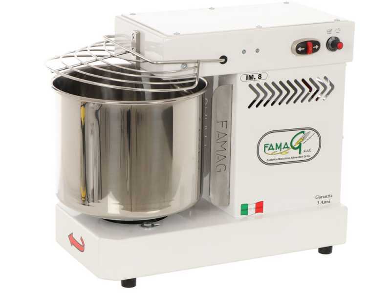 Famag Grilletta IM 8/230 10 velocidades - Amasadora de espiral 8 kg Alta hidrataci&oacute;n 