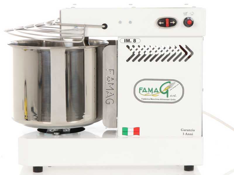 Famag Grilletta IM 8/230 10 velocidades - Amasadora de espiral 8 kg Alta hidrataci&oacute;n 
