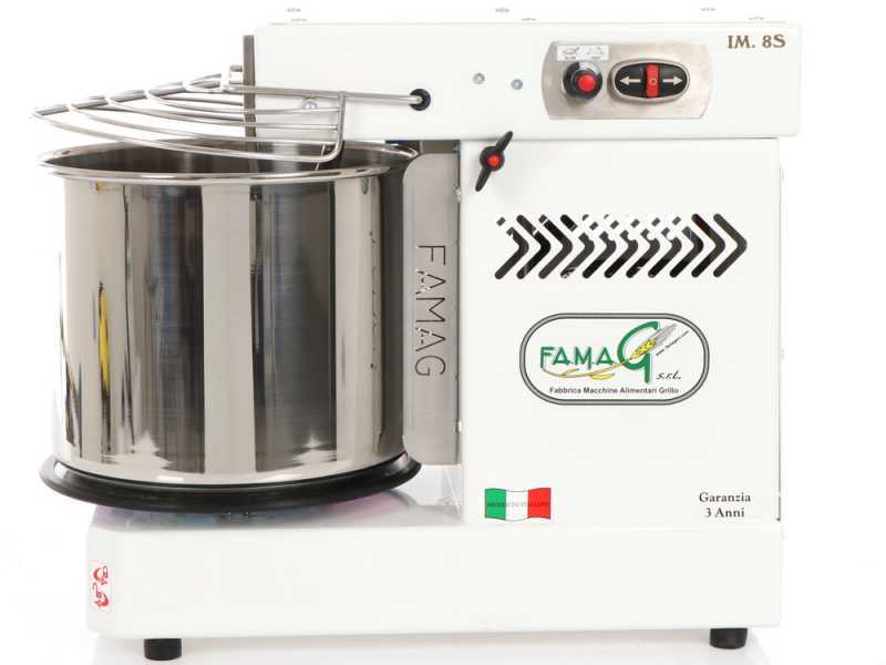 Famag Grilletta IM 8S/230 10 velocidades - Amasadora de espiral 8 kg alta hidrataci&oacute;n - cabezal abatible
