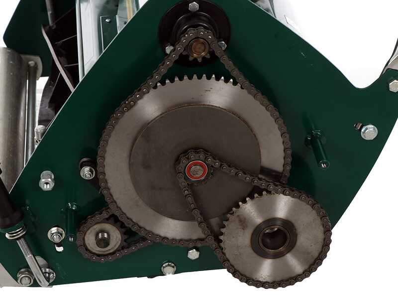 Cortac&eacute;sped helicoidal Marina Systems 660H - Honda GX200 - Rodillo de metal - H&eacute;lice de 6 cuchillas