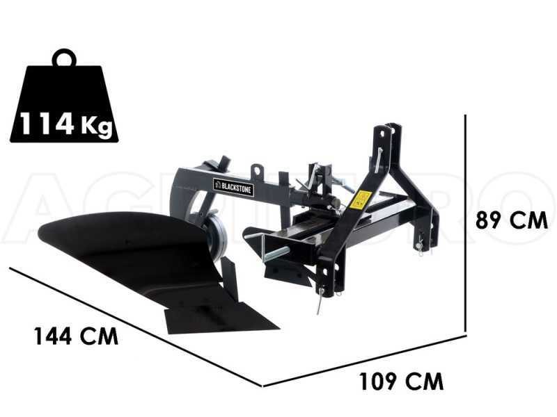 BlackStone B-BPS 35 - Arado monosurco - Para tractores con enganche de tres puntos