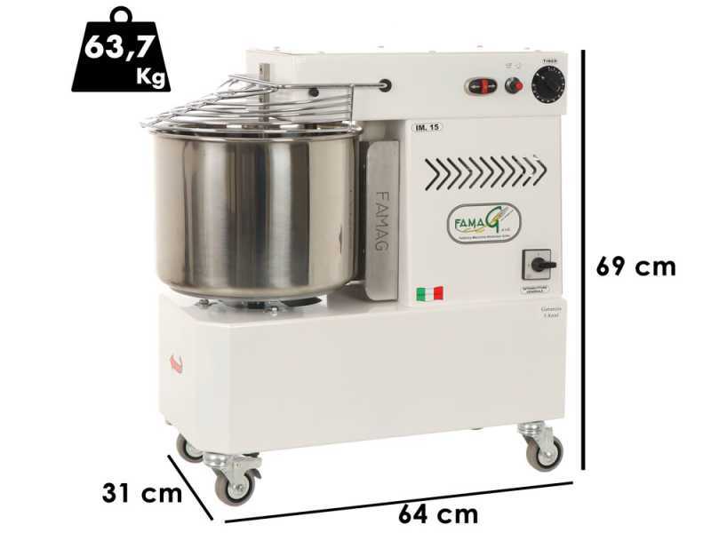 Famag Grilletta IM15 S 10 velocidades - Alta hidrataci&oacute;n - Amasadora de espiral 15 Kg 