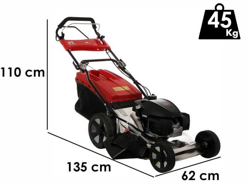 Cortac&eacute;sped de acero INOXIDABLE Marina Systems MX 57 3V - 3 marchas - Motor Honda GCVx 200