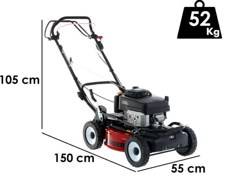 Cortac&eacute;sped mulching Marina Systems GRINDER 4X4 SKW - Con motor Kawasaki FJ180V - Corte 52 cm - Doble cuchilla mulching