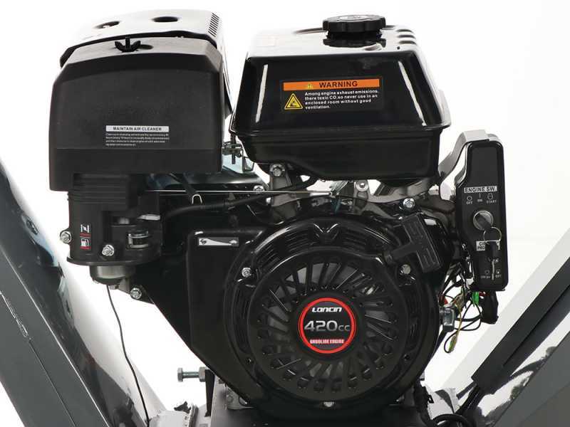 Wortex Drake D420/120L-E - Biotrituradora de gasolina - Motor Loncin G420F con arranque el&eacute;ctrico