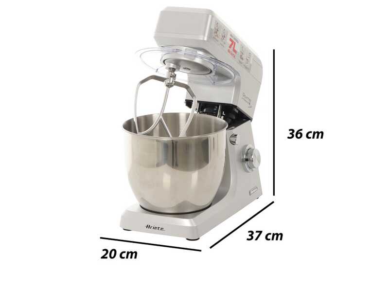 Ariete Gourmet Professional Metal -Amasadora planetaria con licuadora - 7L