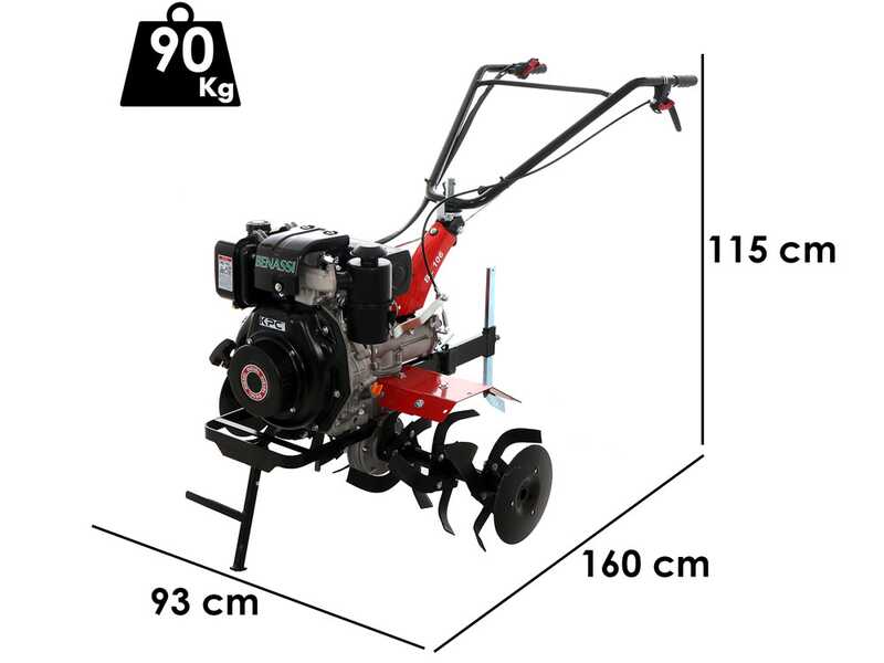 Benassi BL106KD - Motoazada di&eacute;sel 7 HP - Motor KPC KD178FE 296cc