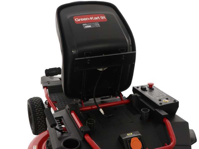 GeoTech-Pro Green-Kart 91 - Tractor cortac&eacute;sped de bater&iacute;a 48V/75Ah - salida lateral y mulching