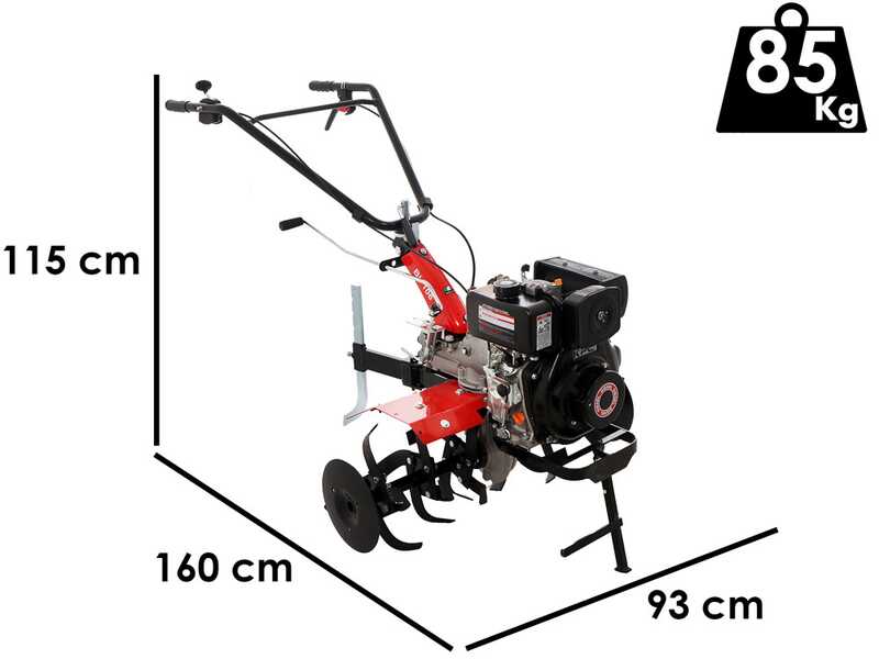 Benassi BL106KE - Motoazada di&eacute;sel 5 HP - Motor KPC KD170F 211cc