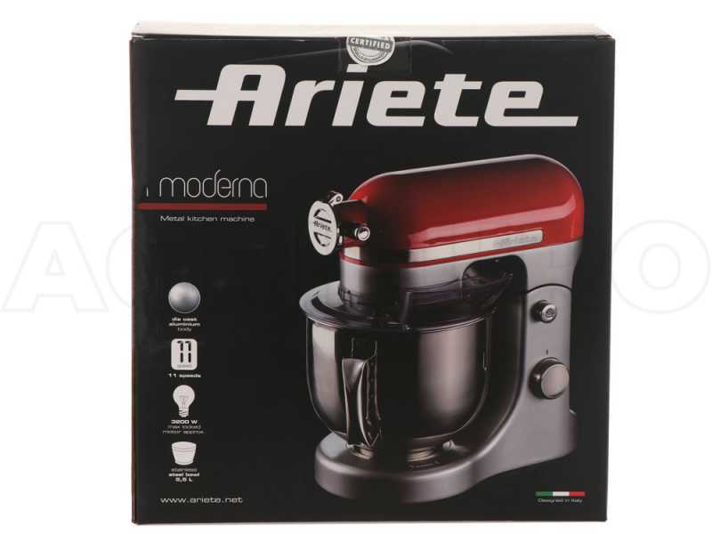 Ariete Moderna Rossa -Amasadora planetaria -1600 Vatios