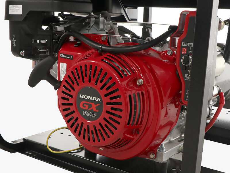 TecnoGen H8000ELX - Generador de corriente a gasolina con arranque el&eacute;ctrico 5.8 kW - Continua 5.2 kW Monof&aacute;sica