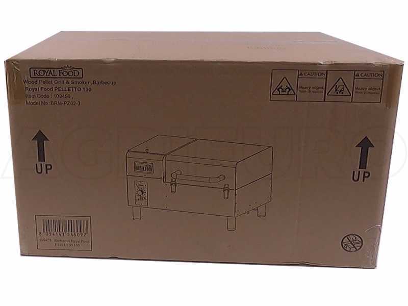 Royal Food Pelletto 140 W - Barbacoa port&aacute;til de pellet