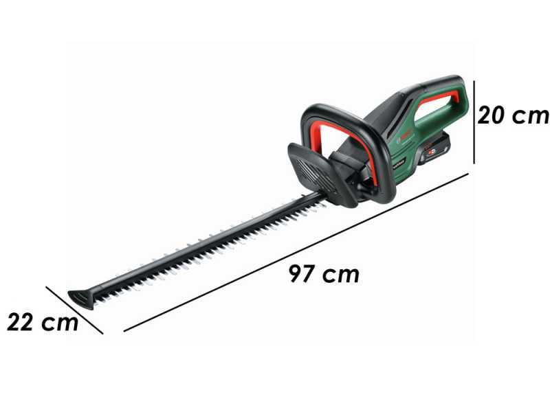 Cortasetos de bater&iacute;a de litio BOSCH UniversalHedgeCut 18 V - Cuchilla 50 cm - SIN BATER&Iacute;A NI CARGADOR